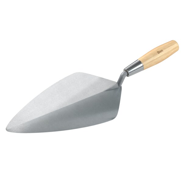 Bon 72-622 Brick Trowel Forged 12" Wide London Wood Handle